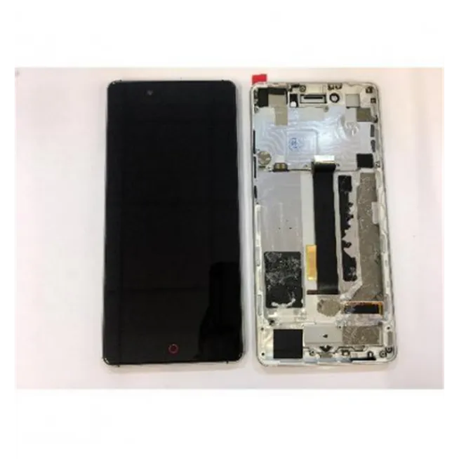ZTE Nubia Z11 NX531J pantalla lcd + tactil negro + marco plata premium remanufacturado