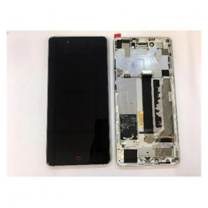 ZTE Nubia Z11 NX531J pantalla lcd + tactil negro + marco plata premium remanufacturado