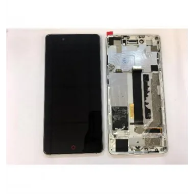 ZTE Nubia Z11 NX531J pantalla lcd + tactil negro + marco plata premium remanufacturado