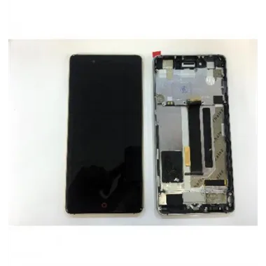 ZTE Nubia Z11 NX531J pantalla lcd + tactil negro + marco dorado premium remanufacturado
