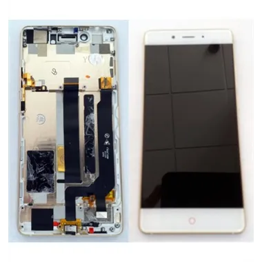 ZTE Nubia Z11 NX531J pantalla lcd + tactil blanco + marco dorado premium remanufacturado