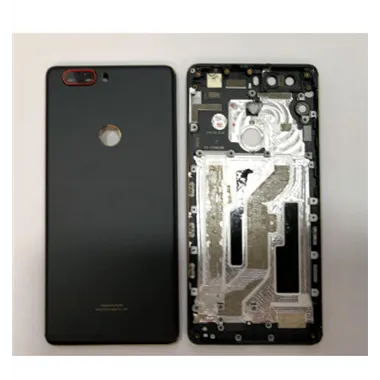 Tapa trasera o tapa bateria dorado-negro para ZTE Nubia Z17 NX563
