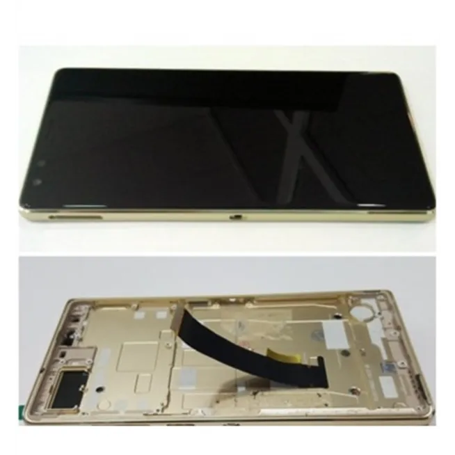 ZTE Nubia Z17S pantalla lcd + tactil negro + marco dorado premium