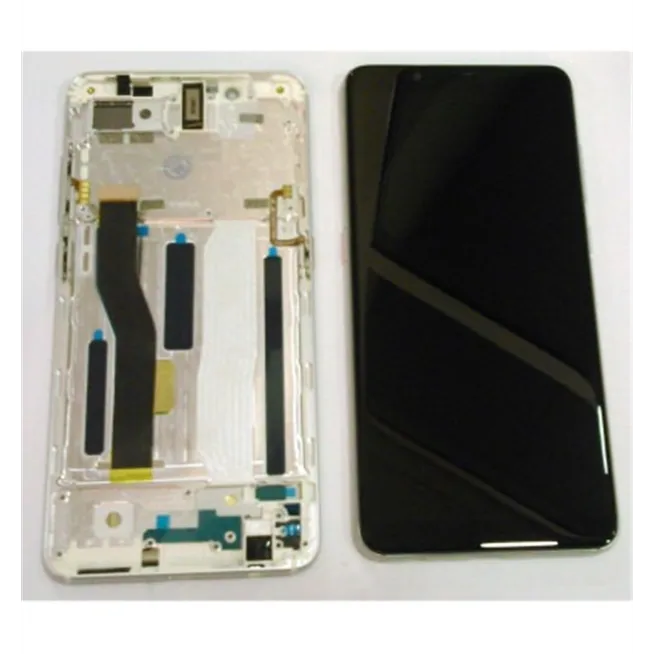 ZTE Nubia Z18 Mini NX611S pantalla lcd + tactil negro + marco plata premium