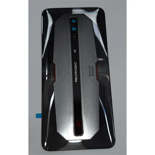 Tapa trasera o tapa bateria plata para ZTE Red Magic 6 Pro