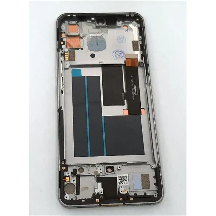 Pantalla lcd para ZTE Red Magic 6R mas tactil negro mas marco plata calidad premium
