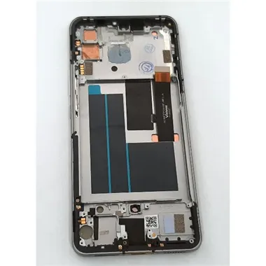 Pantalla lcd para ZTE Red Magic 6R mas tactil negro mas marco plata calidad premium