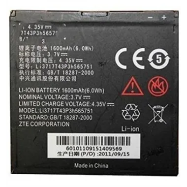 Bateria Premium Zte Warp N860 Battery Li3717T43P3h565751