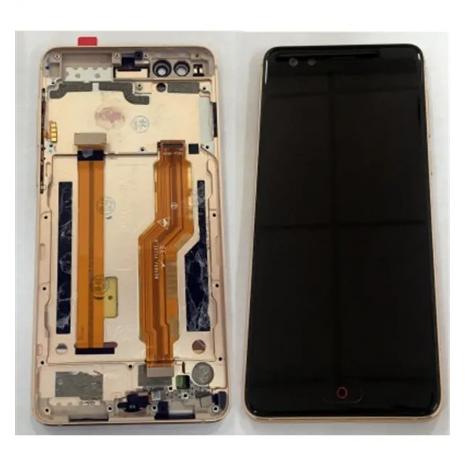 ZTE Nubia Z17 Mini S pantalla lcd + tactil negro + marco dorado premium