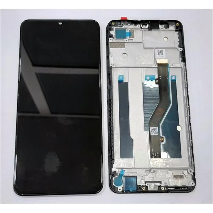 Pantalla lcd para ZTE Blade A72 mas tactil negro mas marco negro compatible