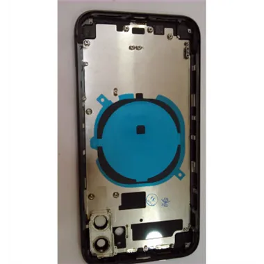 Carcasa o marco central para Iphone 11 A2111 A2221 A2223 mas tapa trasera o tapa bateria negra calidad premium