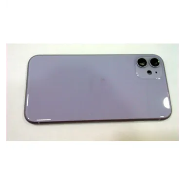 Carcasa o marco central para Iphone 11 A2111 A2221 A2223 mas tapa trasera o tapa bateria morada calidad premium