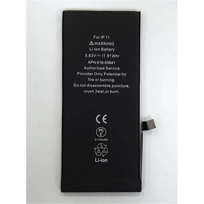 Bateria para IPhone 11 A2111 A2221 A2223 APN 616-00641