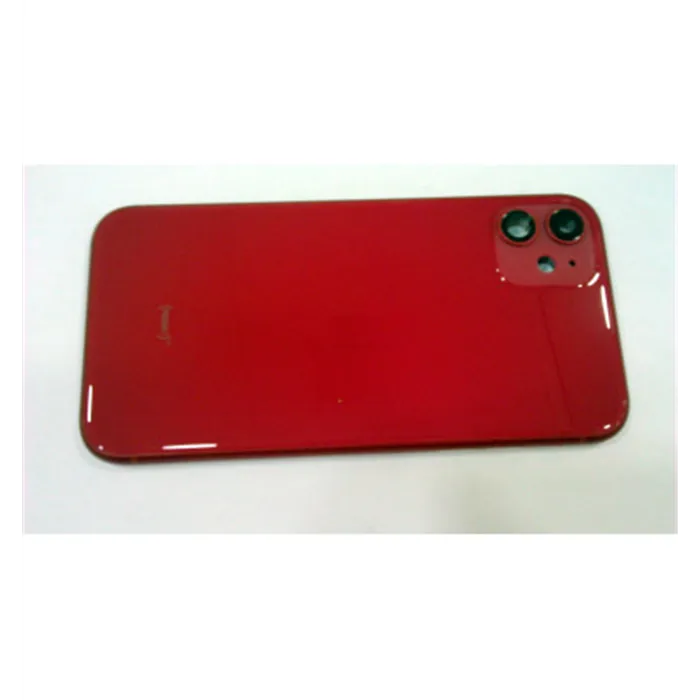 Carcasa central o marco rojo para IPhone 11 A2111 A2221 A2223 mas tapa trasera o tapa bateria roja