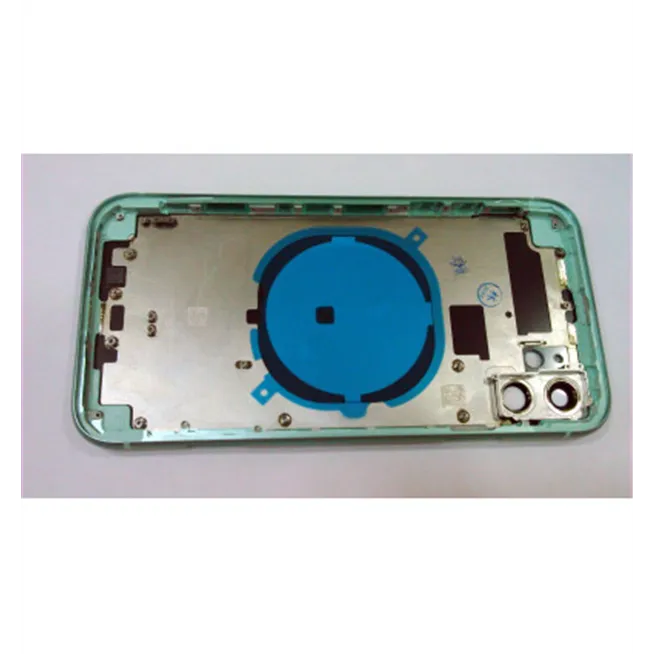 Carcasa central o marco verde para IPhone 11 A2111 A2221 A2223 mas tapa trasera o tapa bateria verde