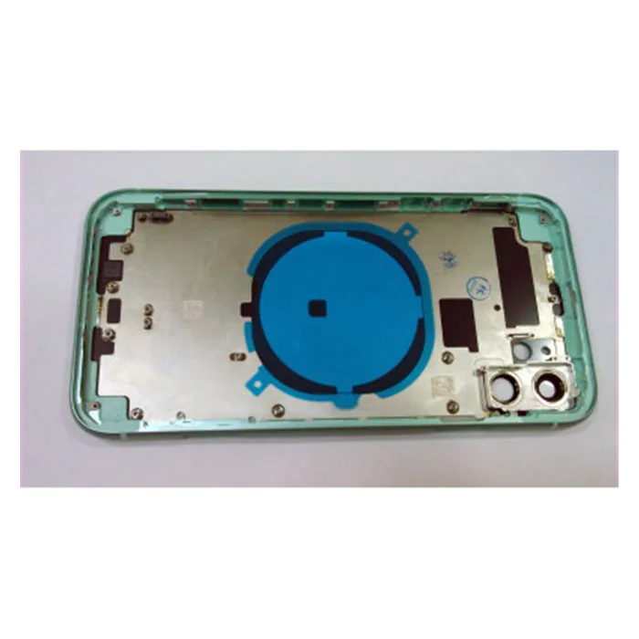 Carcasa central o marco verde para IPhone 11 A2111 A2221 A2223 mas tapa trasera o tapa bateria verde