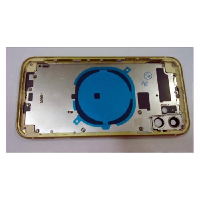 Carcasa central o marco amarillo para IPhone 11 A2111 A2221 A2223 mas tapa trasera o tapa bateria amarilla