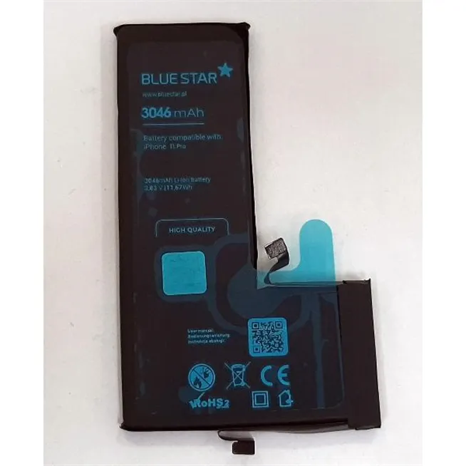 Bateria para IPhone 11 Pro A2160 A2215 A2217 3046mAh Blue Star