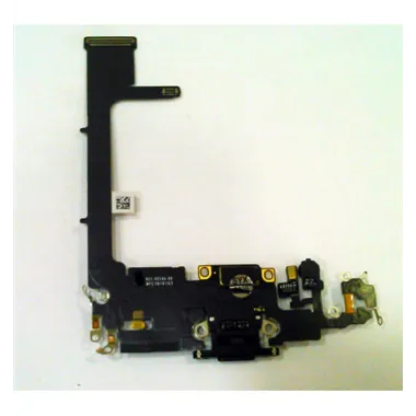 Flex puerto carga negro para IPhone 11 Pro A2160 A2215 A2217 calidad premium