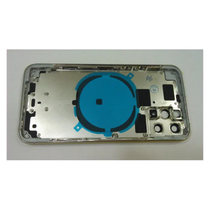 Carcasa central o marco plata para IPhone 11 Pro A2160 A2215 A2217 mas tapa trasera o tapa bateria blanca