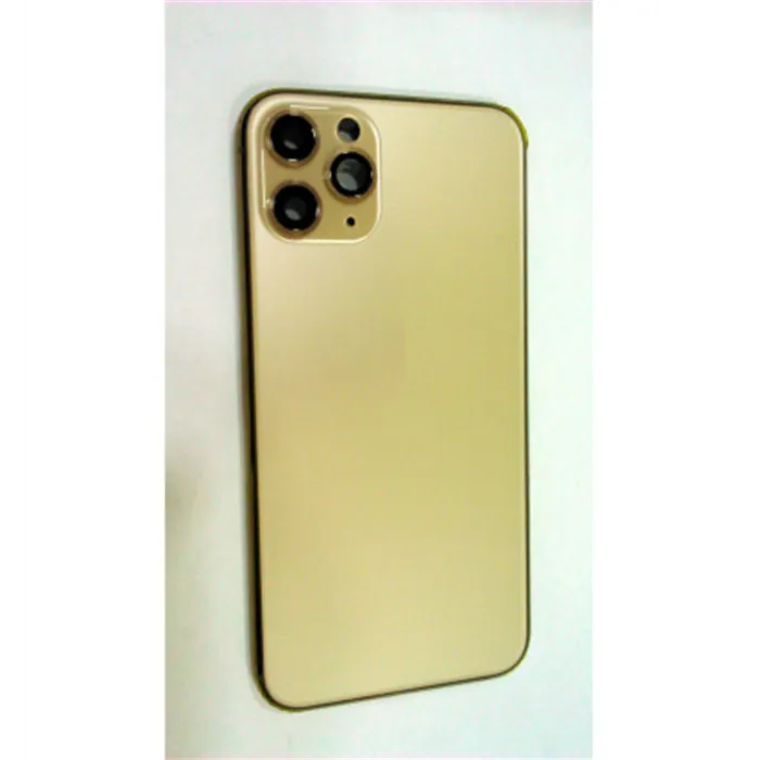 Carcasa o marco central para iphone 11 Pro A2160 A2215 A2217 mas tapa trasera o tapa bateria dorada calidad premium
