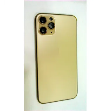 Carcasa o marco central para iphone 11 Pro A2160 A2215 A2217 mas tapa trasera o tapa bateria dorada calidad premium