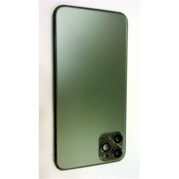 Carcasa central o marco verde para IPhone 11 Pro Max A2161 A2218 A2220 mas tapa trasera o tapa bateria verde