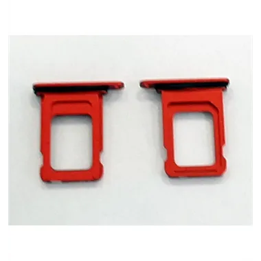 Soporte o bandeja single sim roja para IPhone 12 A2172 A2402 A2403 A2404 calidad premium