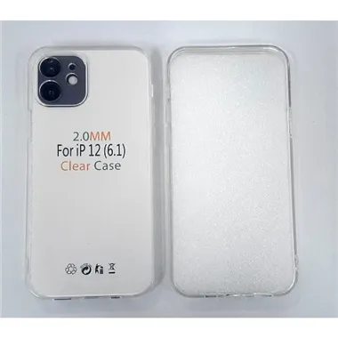 Funda de silicona transparente de 2 mm con cubierta de cámara para Iphone 12 A2172 A2402 A2403 A2404