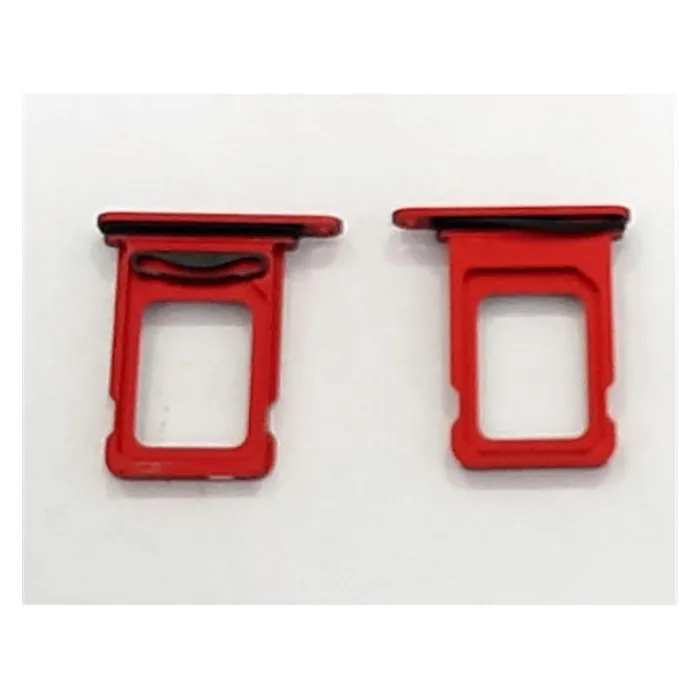 Soporte o bandeja dual sim roja para IPhone 12 A2172 A2402 A2403 A2404 calidad premium