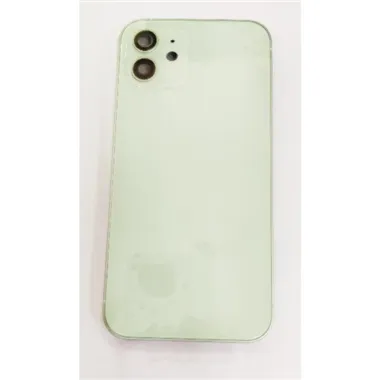 Carcasa central o marco verde para Iphone 12 mas tapa trasera o tapa bateria mas lente camara