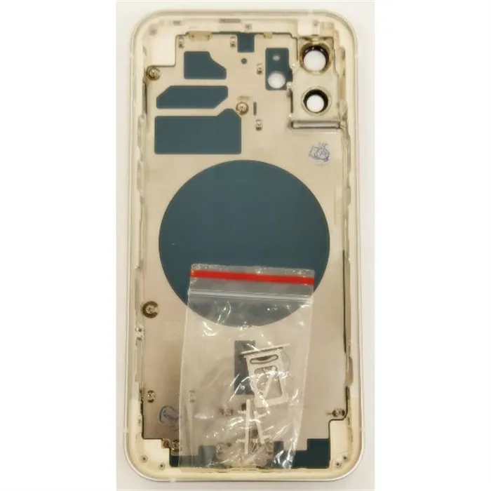 Carcasa central o marco blanco para IPhone 12 A2176 A2399 A2398 A2400 mas tapa trasera mas cubierta