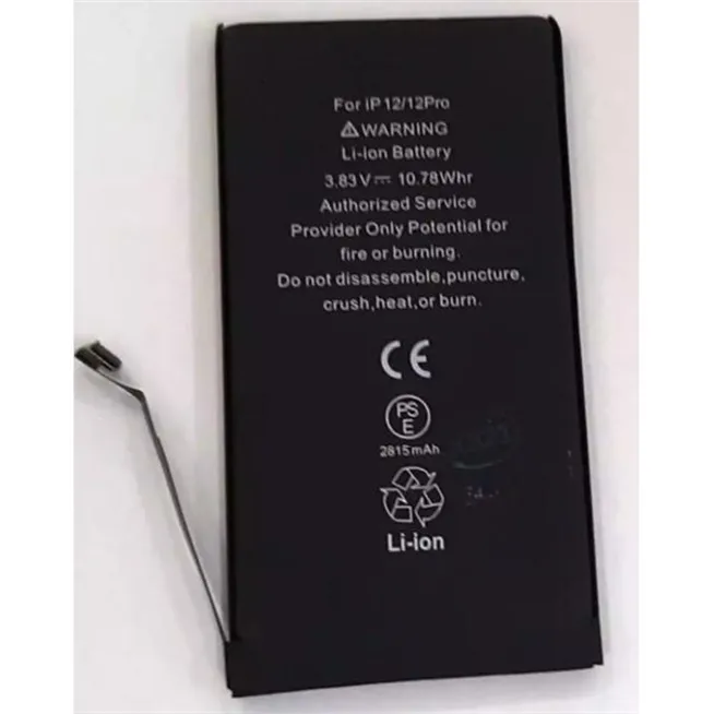 Bateria HRG-H122 para IPhone 12 A2176 A2399 A2398 A2400 IPhone 12 Pro A2407 A2341 A2406 A2408