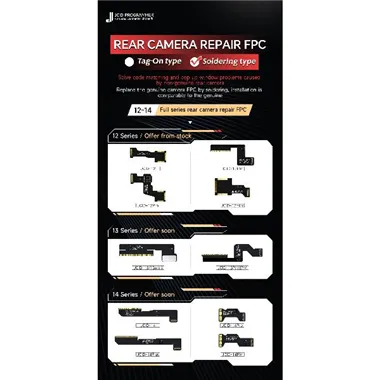 JC flex FPC iPhone 12 Mini sin componentes para reparación camara (necesita soldar)