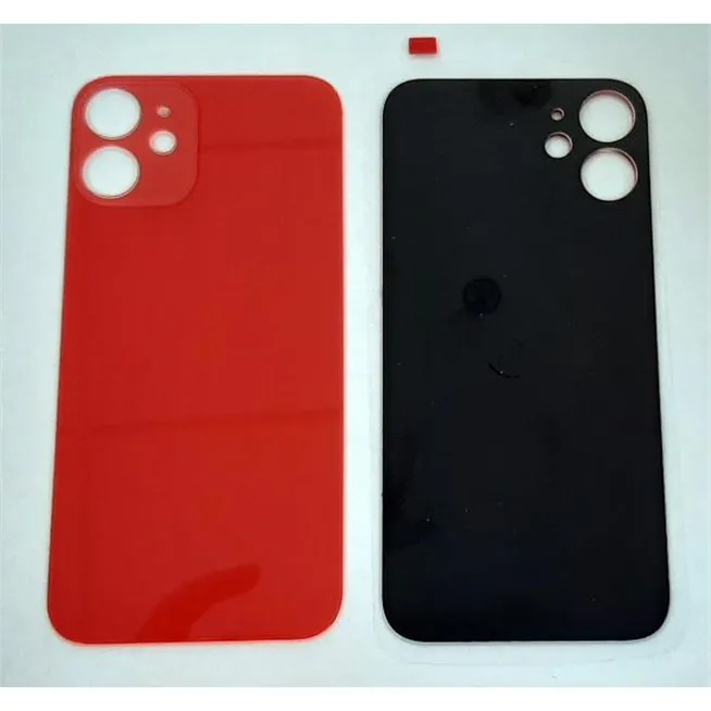 Tapa trasera o tapa bateria roja facil instalacion para IPhone 12 Mini A2399 A2176 A2398 A2400