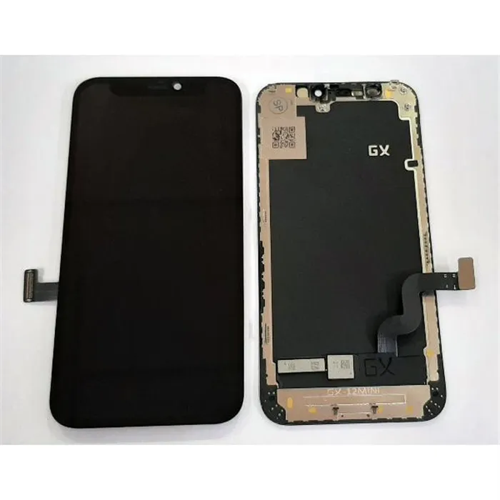 Pantalla para iPhone 12 Mini GX Hard OLED + tactil negro compatible calidad Media - Alta