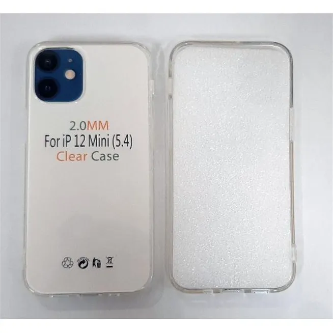Funda de silicona transparente de 2 mm para IPhone 12 Mini A2399 A2176 A2398 A2400