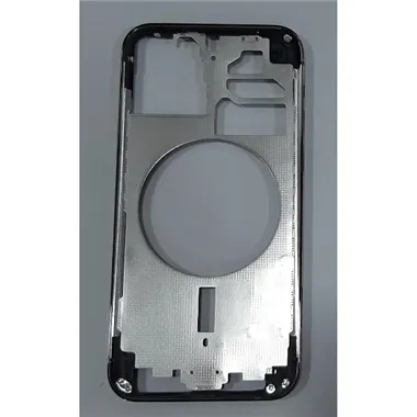 Carcasa central o marco negra para IPhone 12 Pro A2407 A2341 A2406 A2408 calidad premium