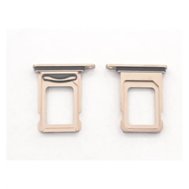 Soporte o bandeja dual sim dorada para IPhone 12 Pro A2407 A2341 A2406 A2408 IPhone 12 Pro Max A2342 A2410 A2411 A2