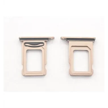 Soporte o bandeja dual sim dorada para IPhone 12 Pro A2407 A2341 A2406 A2408 IPhone 12 Pro Max A2342 A2410 A2411 A2