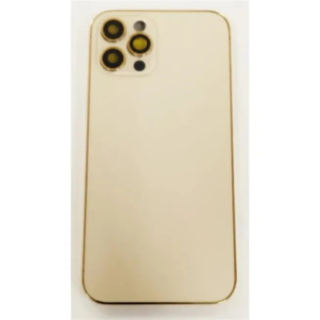 Carcasa trasera o marco dorado para IPhone 12 Pro A2407 A2341 A2406 A2408 mas tapa mas cubierta