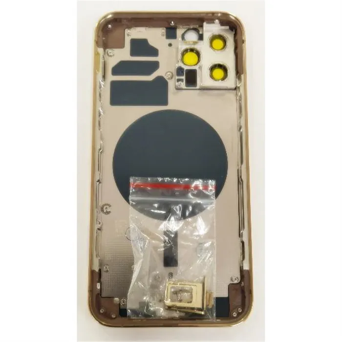 Carcasa trasera o marco dorado para IPhone 12 Pro A2407 A2341 A2406 A2408 mas tapa mas cubierta