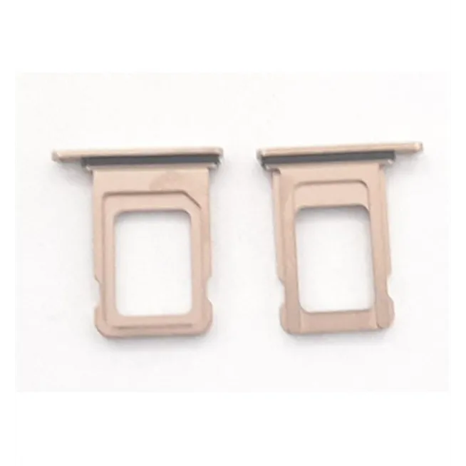 Soporte o bandeja single sim dorada para IPhone 12 Pro A2407 A2341 A2406 A2408 IPhone 12 Pro Max A2342 A2410 A2411