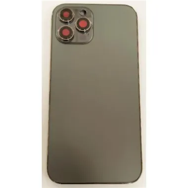 Carcasa central o marco negro para iPhone 12 Pro Max mas tapa bateria mas lente camara