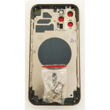 Carcasa central o marco negro para iPhone 12 Pro Max mas tapa bateria mas lente camara