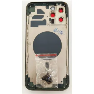 Carcasa central o marco azul iPhone 12 Pro Max mas tapa bateria mas lente camara
