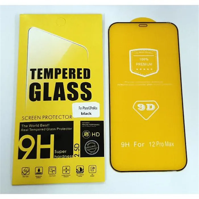 Protector cristal templado curvo para iPhone 12 Pro Max 6,7" A2342 A2410 A2411 A2412