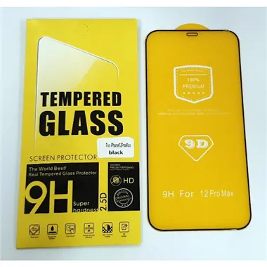 Protector cristal templado curvo para iPhone 12 Pro Max 6,7" A2342 A2410 A2411 A2412