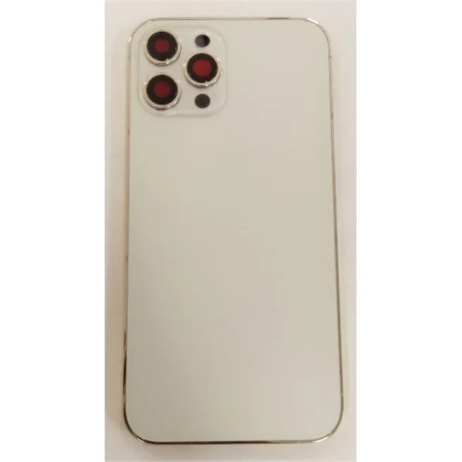 Carcasa central o marco blanco para iPhone 12 Pro Max mas tapa bateria mas lente camara