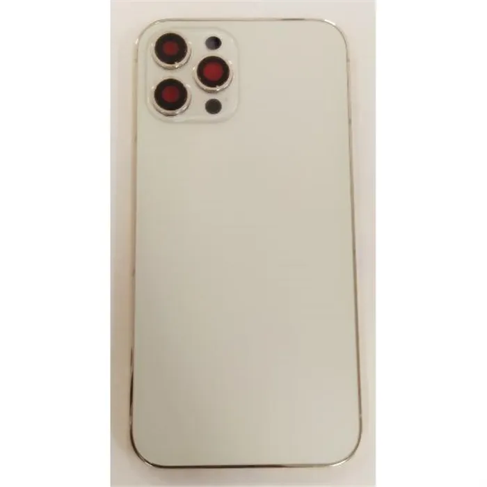 Carcasa central o marco blanco para iPhone 12 Pro Max mas tapa bateria mas lente camara
